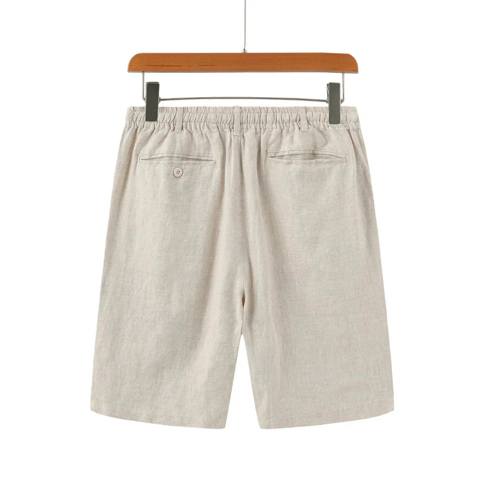 Bermuda de Linho Masculina Piannaro PN016 em tecido leve e elegante.