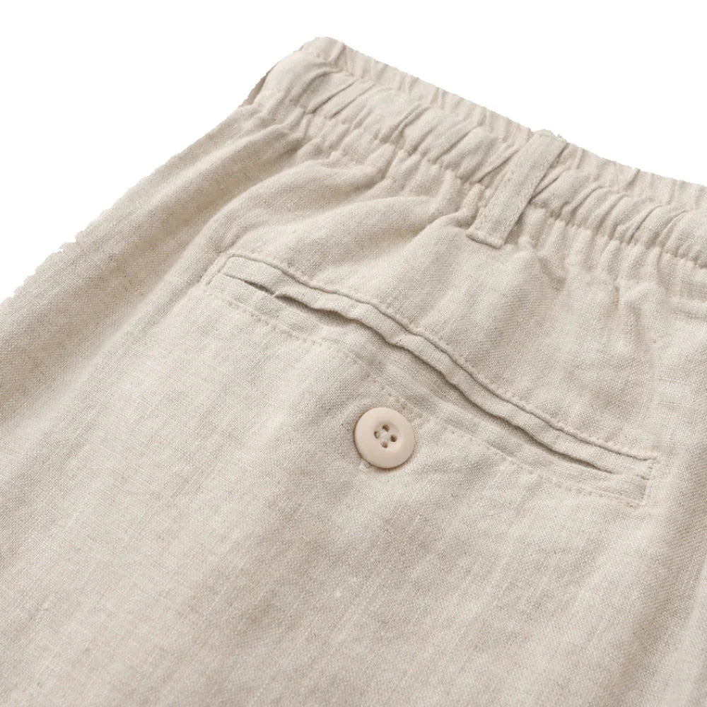 Bermuda de Linho Masculina Piannaro PN016 em tecido leve e elegante.