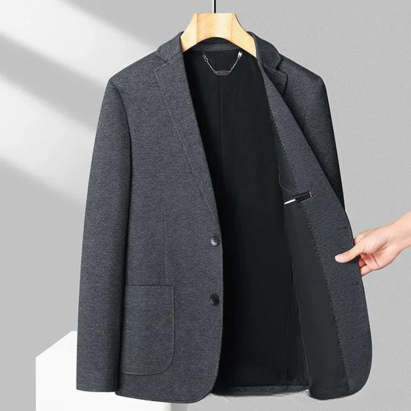 Blazer Masculino Piannaro PN028 com design moderno e tecido elástico.