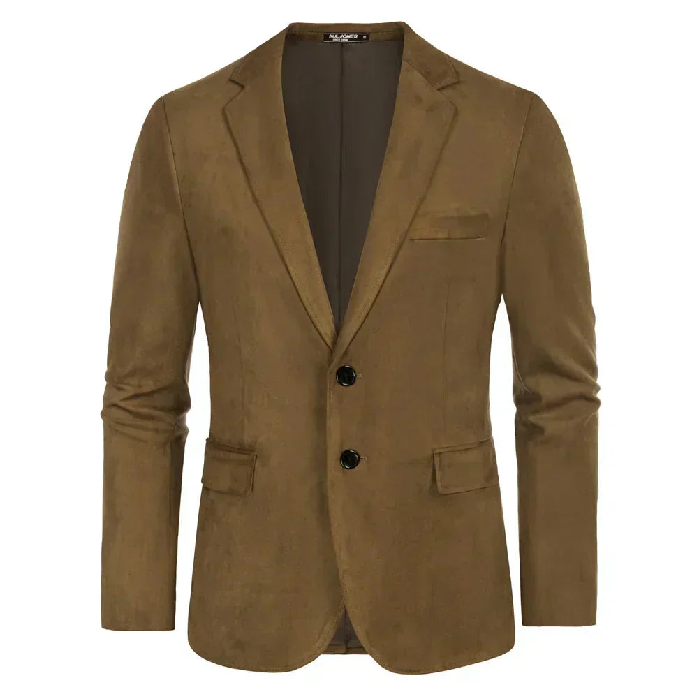 Blazer Masculino Piannaro PN029 em camurça premium, elegante e sofisticado.