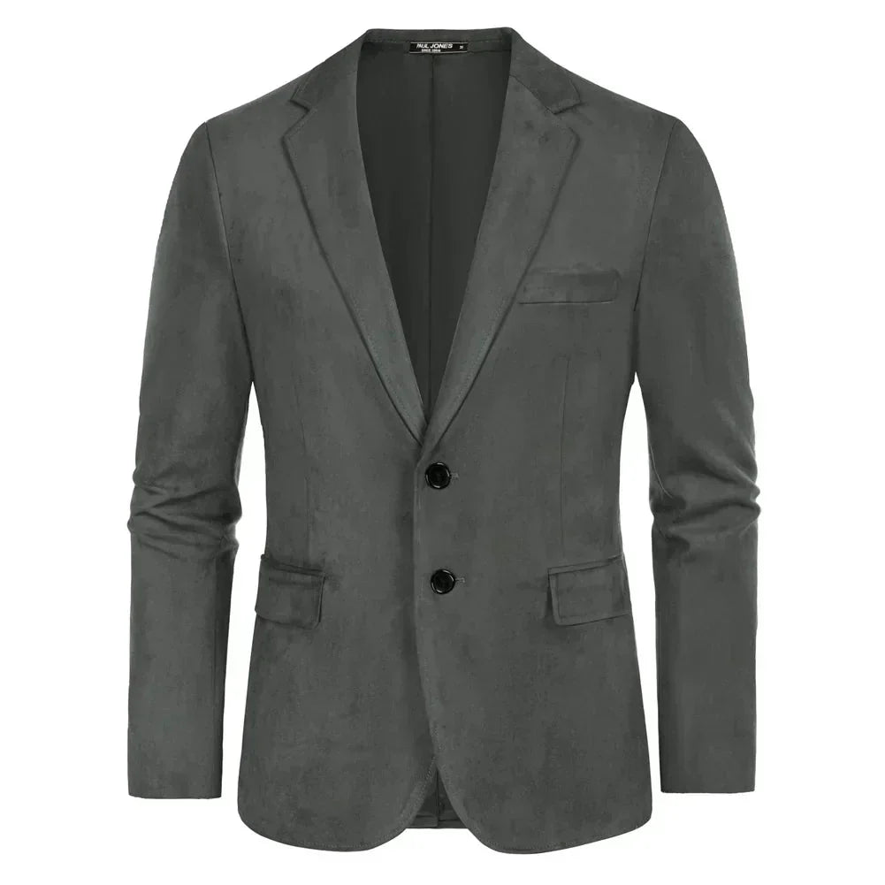 Blazer Masculino Piannaro PN029 em camurça premium, elegante e sofisticado.