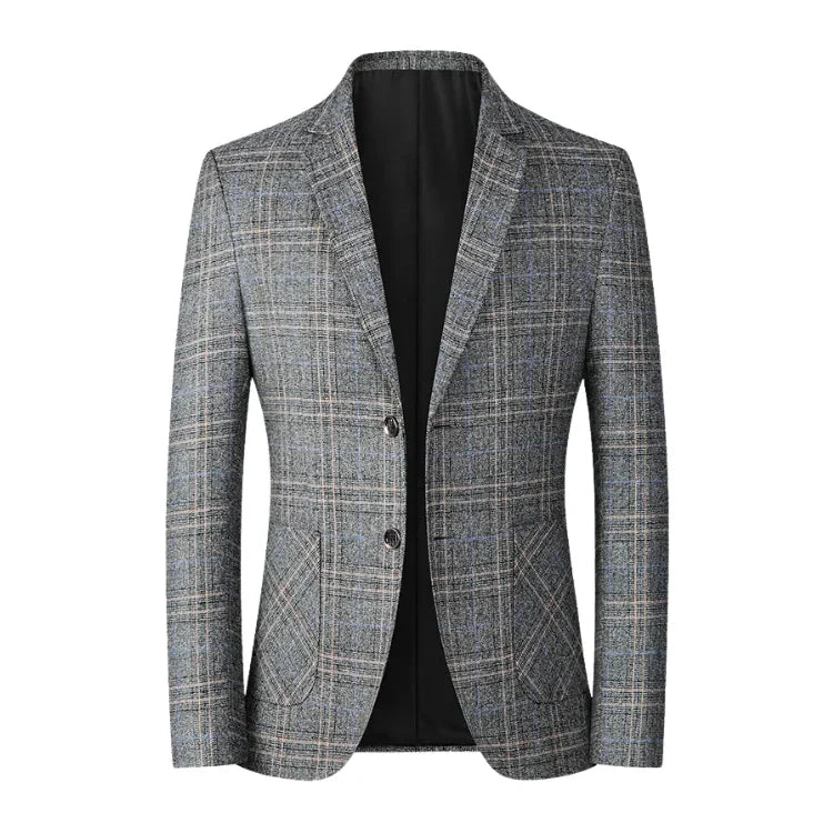 Blazer Masculino em Lã Quadriculado Piannaro PN031 com corte slim fit