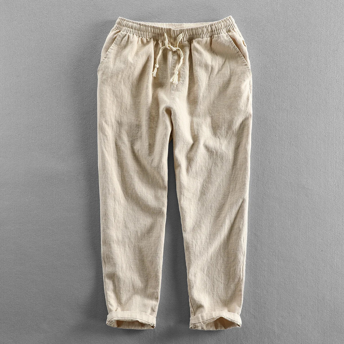 Calça de Linho Masculina Piannaro PN007 em estilo Old Money, elegante e confortável.