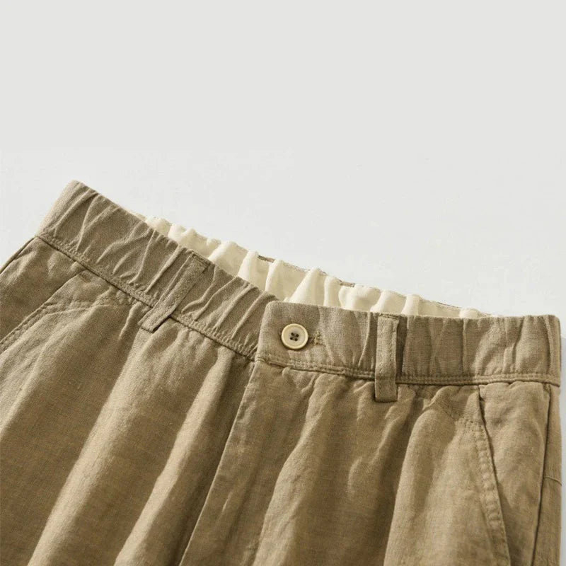Calça de Linho Masculina Piannaro PN009 em estilo clássico e elegante.