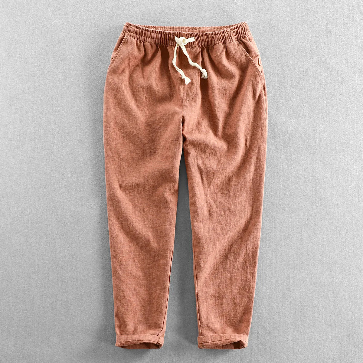 Calça de Linho Masculina Piannaro PN007 em estilo Old Money, elegante e confortável.