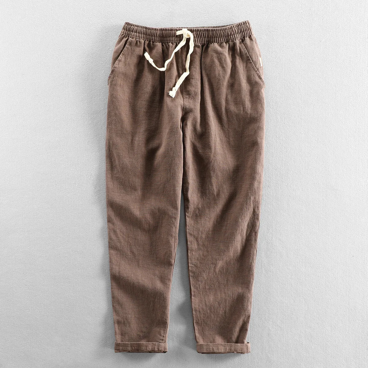Calça de Linho Masculina Piannaro PN007 em estilo Old Money, elegante e confortável.