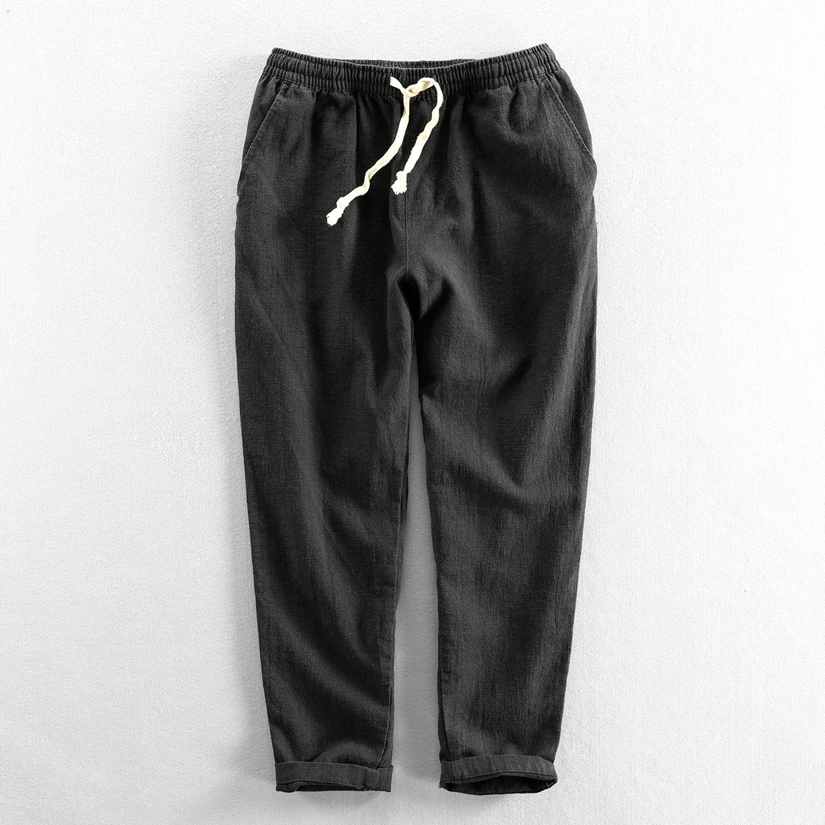 Calça de Linho Masculina Piannaro PN007 em estilo Old Money, elegante e confortável.