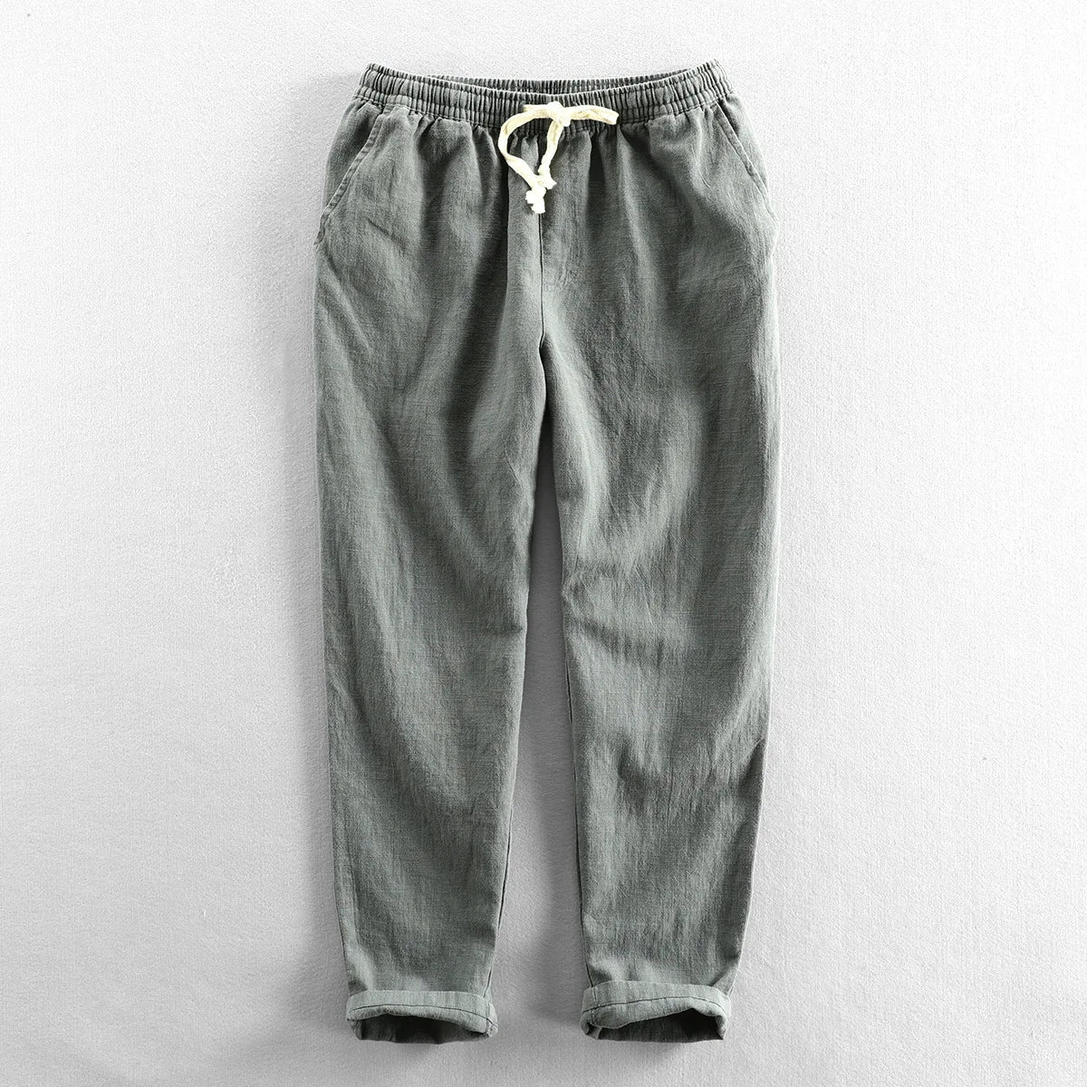 Calça de Linho Masculina Piannaro PN007 em estilo Old Money, elegante e confortável.