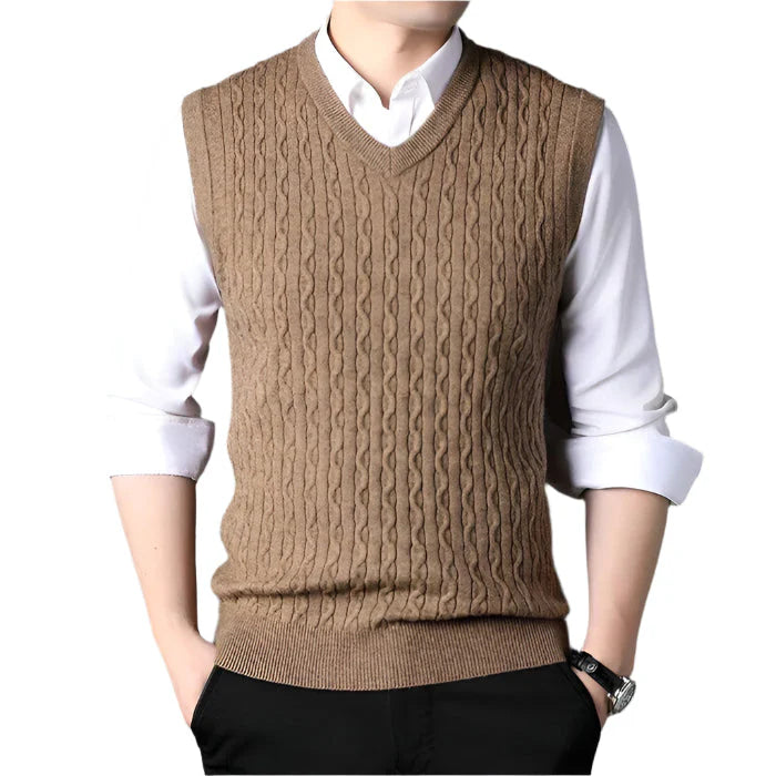 Colete Masculino de Suéter em Lã Piannaro PN402, estilo e conforto para o inverno.