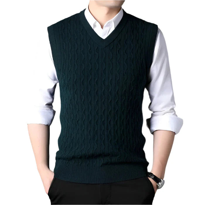 Colete Masculino de Suéter em Lã Piannaro PN402, estilo e conforto para o inverno.