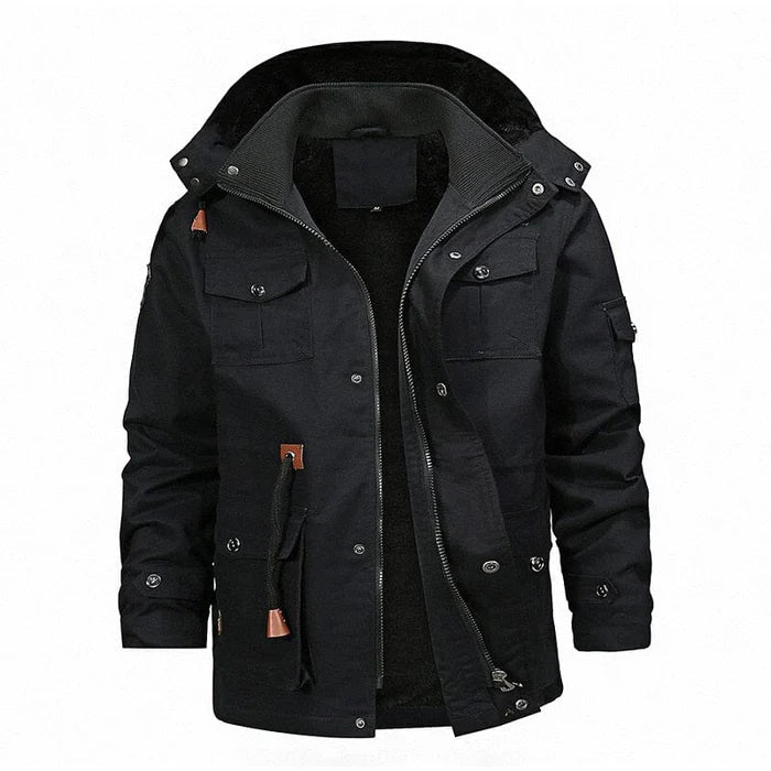 Jaqueta Masculina Piannaro PN148 em poliéster e algodão, ideal para o inverno.