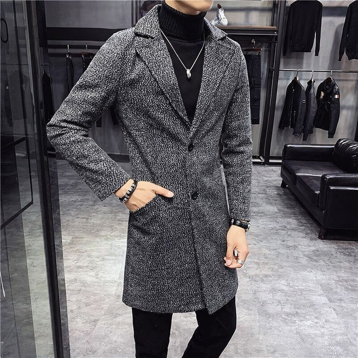 Sobretudo Masculino em Lã Piannaro PN235 com design clássico e elegante.