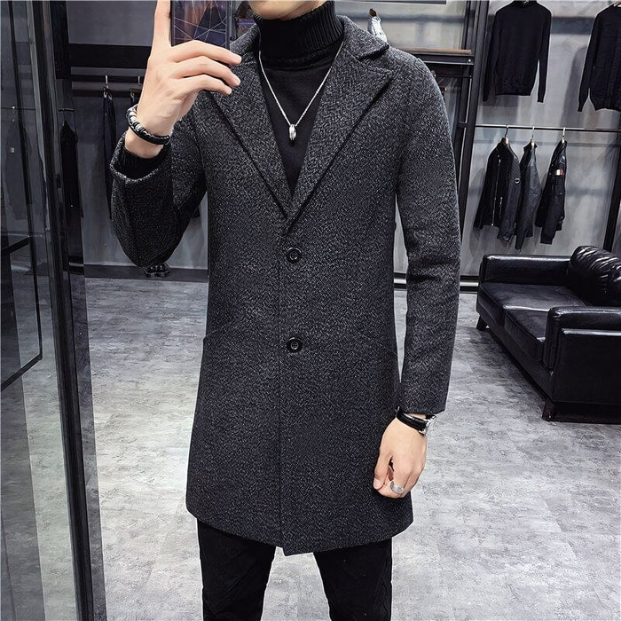 Sobretudo Masculino em Lã Piannaro PN235 com design clássico e elegante.