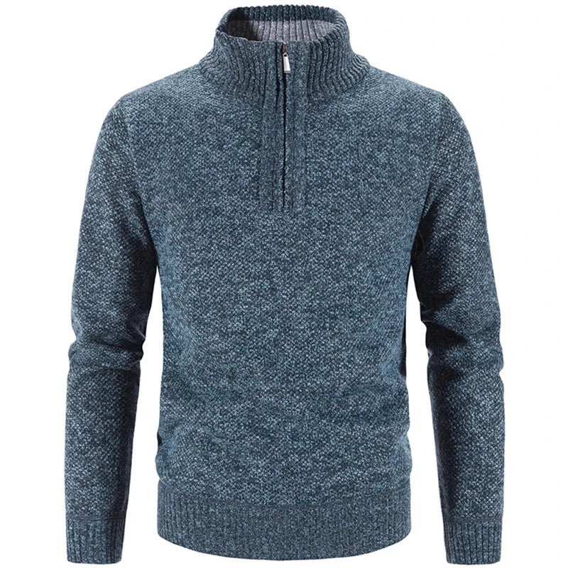 Suéter Masculino Piannaro PN181 com gola alta e meio zíper