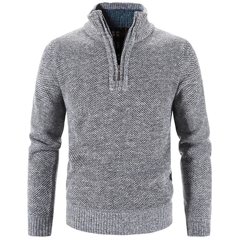 Suéter Masculino Piannaro PN181 com gola alta e meio zíper