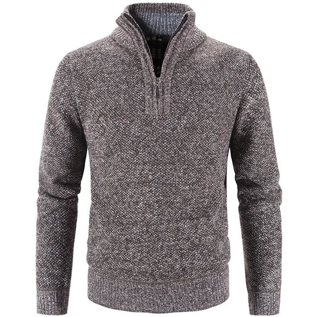 Suéter Masculino Piannaro PN181 com gola alta e meio zíper