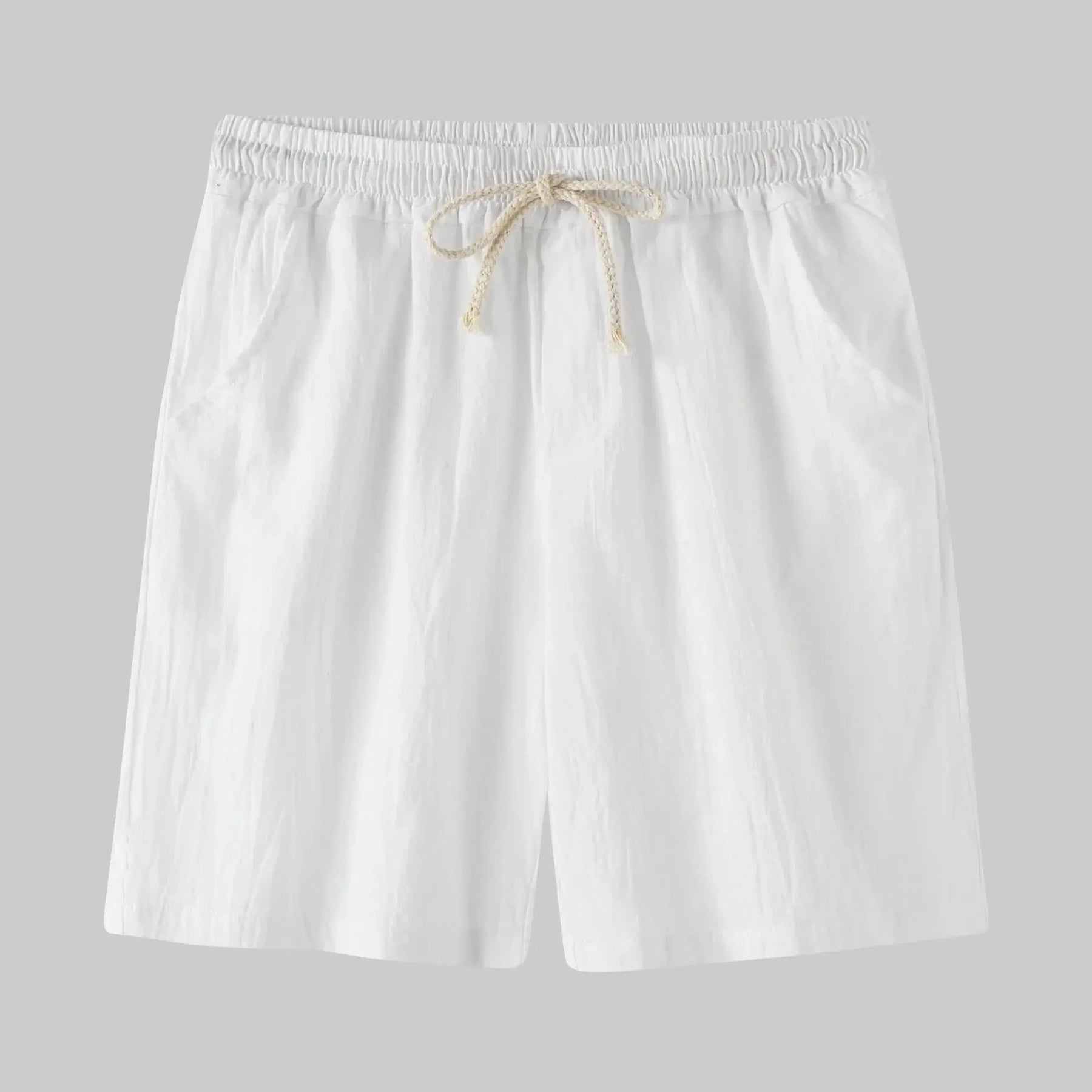 Bermuda de Linho Masculina Piannaro PN011 em linho nobre, ideal para dias quentes.
