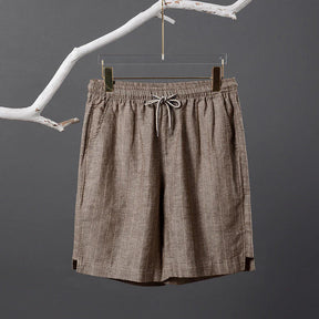 Bermuda de Linho Listrada Piannaro PN015 com design elegante e listras discretas.