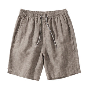 Bermuda de Linho Listrada Piannaro PN015 com design elegante e listras discretas.