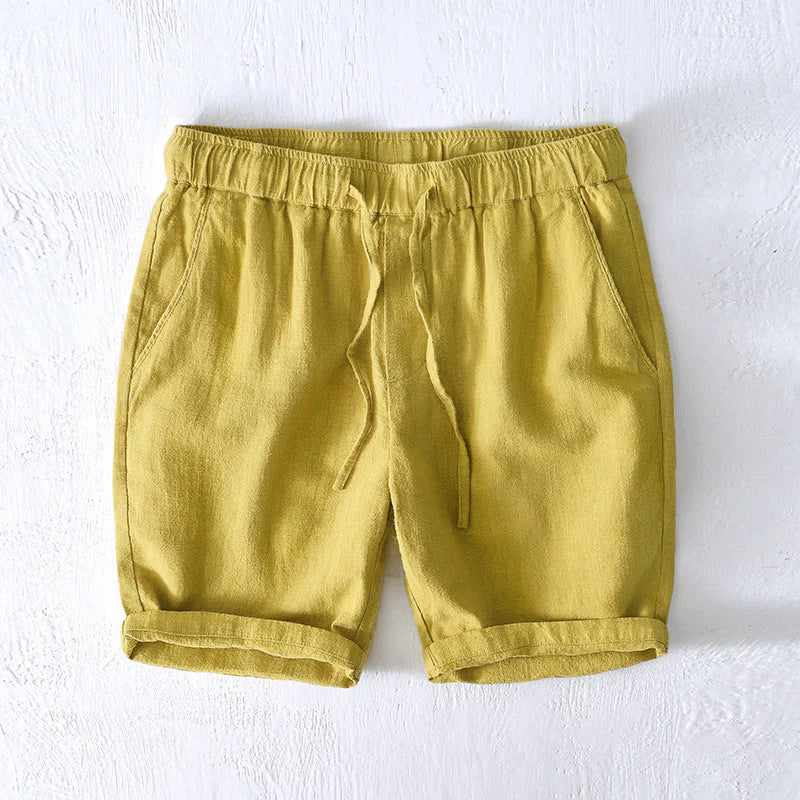 Bermuda Masculina de Linho Piannaro PN017 em linho premium, ideal para dias quentes.