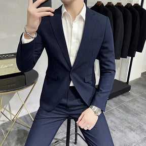 Blazer Masculino Piannaro PN189 em algodão, corte slim fit.