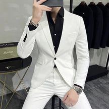 Blazer Masculino Piannaro PN189 em algodão, corte slim fit.