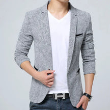 Blazer Masculino Piannaro PN195 em algodão premium com design elegante.