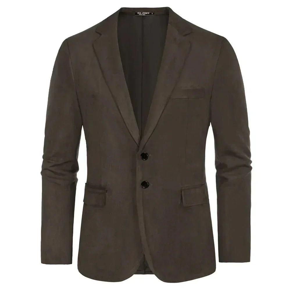 Blazer Masculino Piannaro PN029 em camurça premium, elegante e sofisticado.
