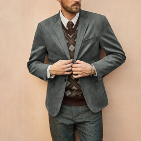Blazer Masculino Piannaro PN029 em camurça premium, elegante e sofisticado.