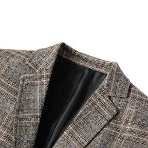 Blazer Masculino em Lã Quadriculado Piannaro PN031 com corte slim fit