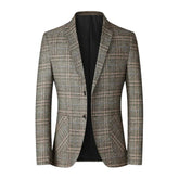 Blazer Masculino em Lã Quadriculado Piannaro PN031 com corte slim fit