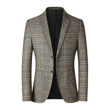 Blazer Masculino em Lã Quadriculado Piannaro PN031 com corte slim fit