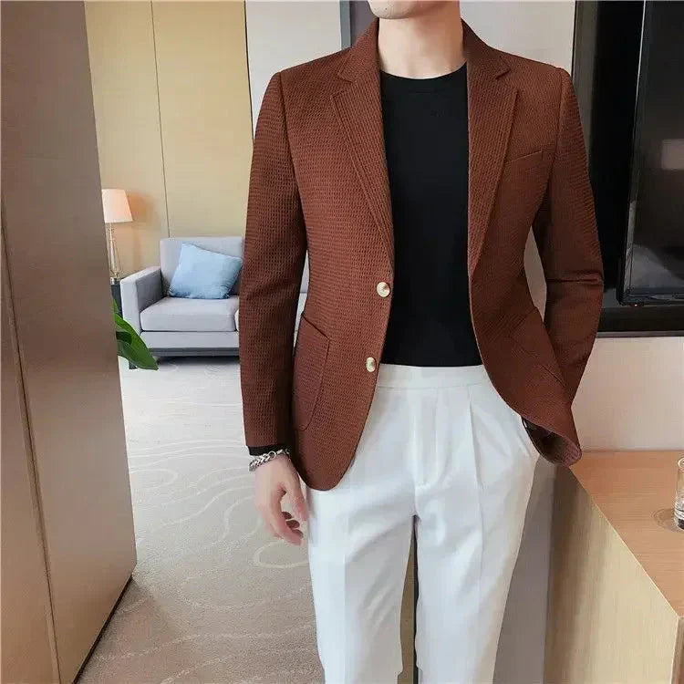 Blazer Masculino Piannaro PN192 em tecido de alta qualidade e corte ajustado.