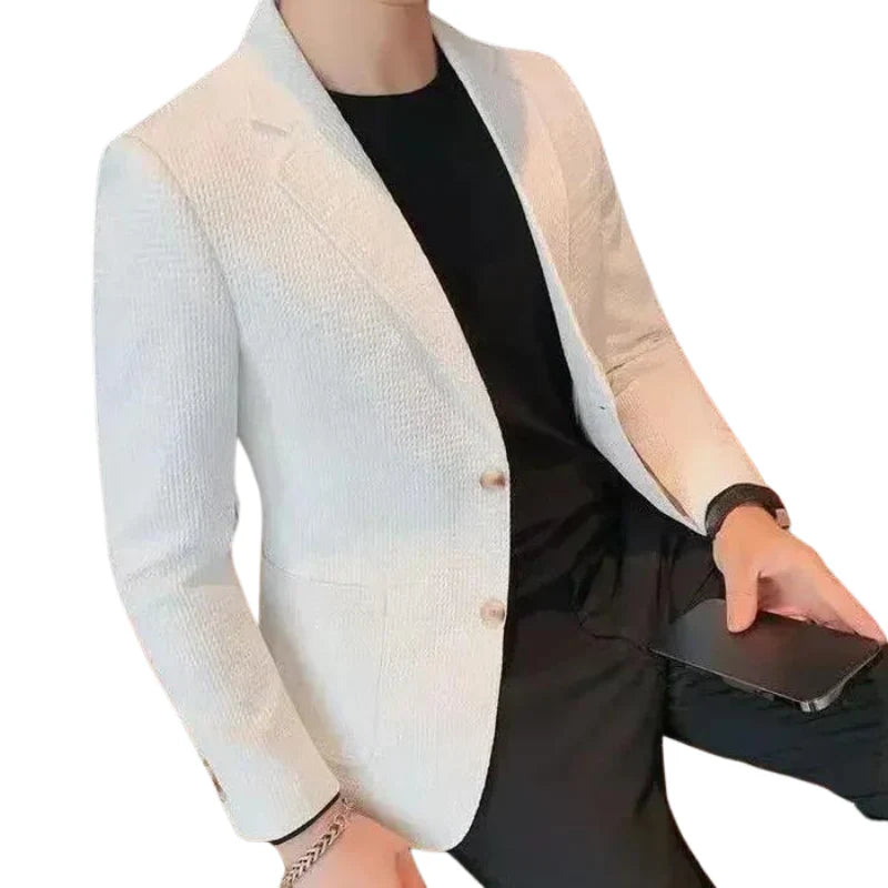 Blazer Masculino Piannaro PN192 em tecido de alta qualidade e corte ajustado.