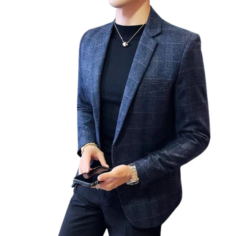 Blazer Masculino Piannaro PN196 em tecido leve e corte ajustado