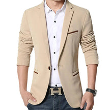 Blazer Masculino Slim Fit Piannaro PN187 em algodão, elegante e confortável.