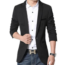 Blazer Masculino Slim Fit Piannaro PN187 em algodão, elegante e confortável.