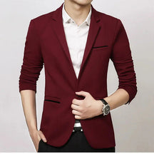 Blazer Masculino Slim Fit Piannaro PN187 em algodão, elegante e confortável.