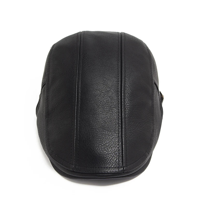 Boina Masculina Inglesa de Couro Piannaro PN375 em couro premium.