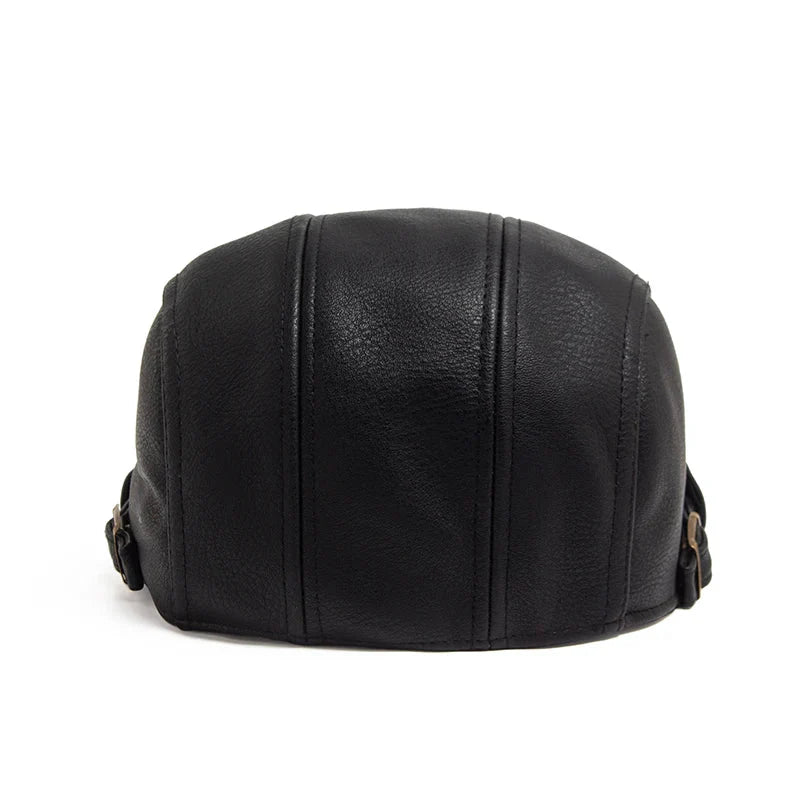 Boina Masculina Inglesa de Couro Piannaro PN375 em couro premium.
