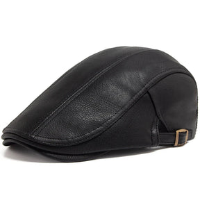 Boina Masculina Inglesa de Couro Piannaro PN375 em couro premium.