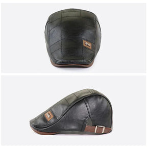 Boina Masculina Italiana de Couro Piannaro PN374 em couro premium