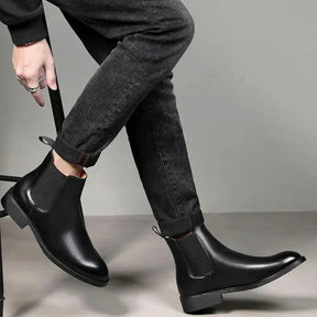 Bota Chelsea em couro masculina Piannaro PN279 com design clássico e elegante.