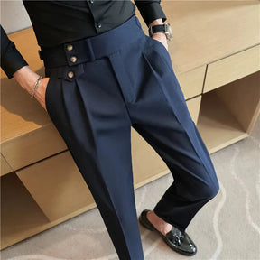 Calça de Alfaiataria Masculina Piannaro PN210 em tecido premium e corte elegante.