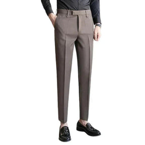 Calça de Alfaiataria Masculina Piannaro PN055 em corte slim fit, ideal para eventos formais.