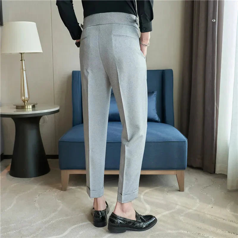 Calça de Alfaiataria Masculina Piannaro PN211 em tecido premium e corte elegante.