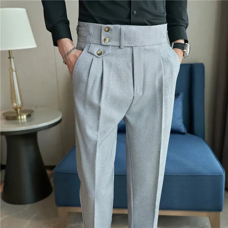 Calça de Alfaiataria Masculina Piannaro PN211 em tecido premium e corte elegante.