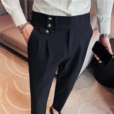 Calça de Alfaiataria Masculina Piannaro PN210 em tecido premium e corte elegante.