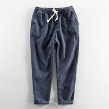 Calça de Linho Masculina Piannaro PN007 em estilo Old Money, elegante e confortável.
