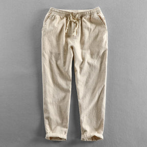 Calça de Linho Masculina Piannaro PN007 em estilo Old Money, elegante e confortável.